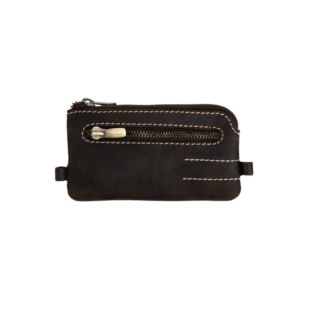 KOŽENÝ MINCOVNÍK Hnedá