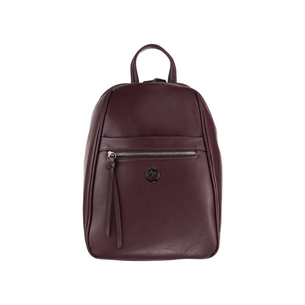 DINA dámsky koženkový batoh Bordová