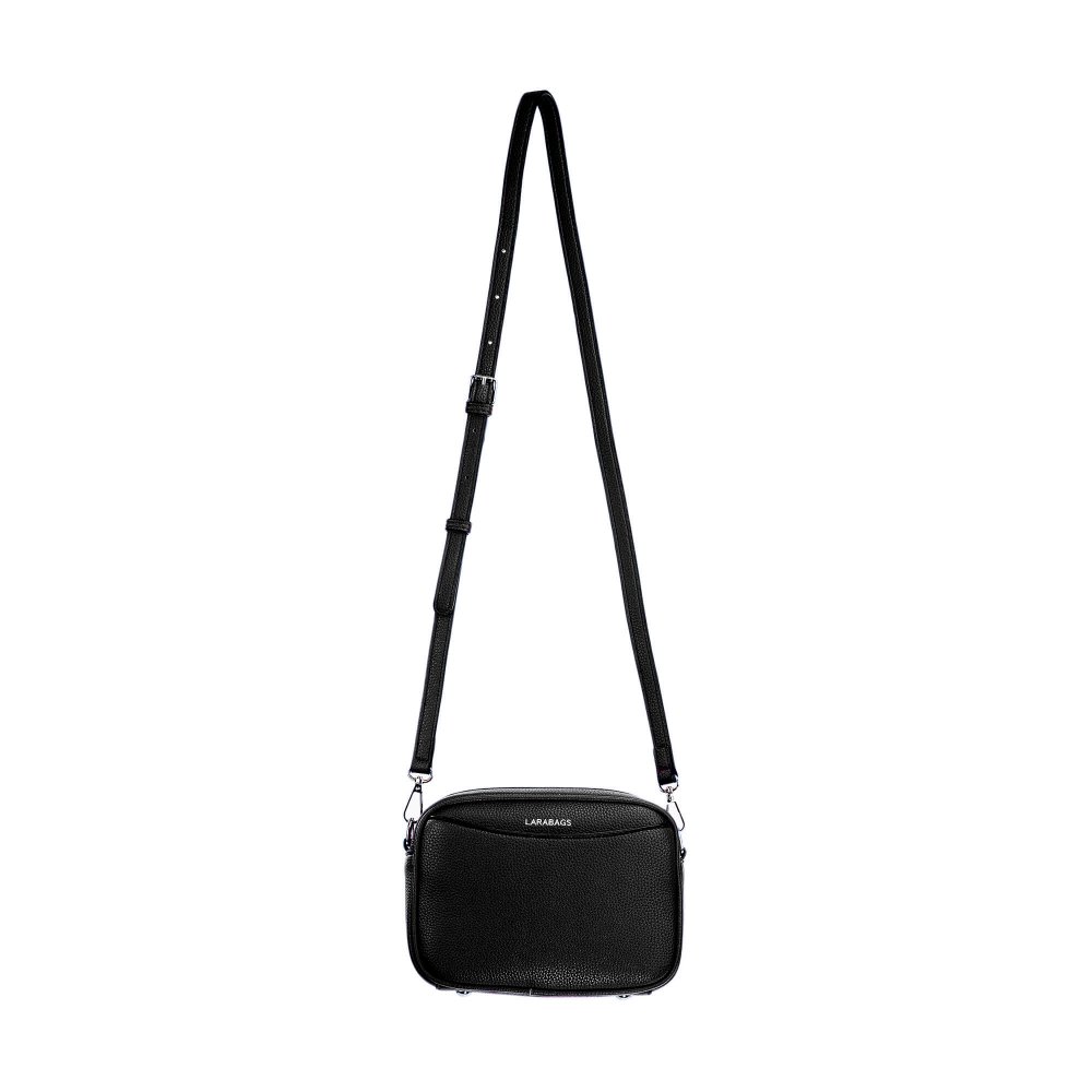 LILY dámska crossbody koženková kabelka Čierna