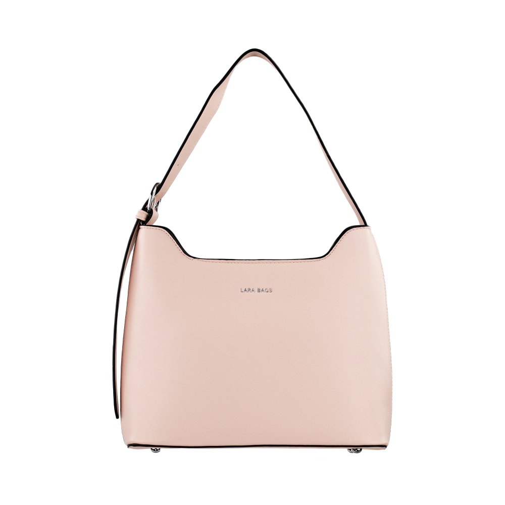 MIRA dámska koženková kabelka Ružová