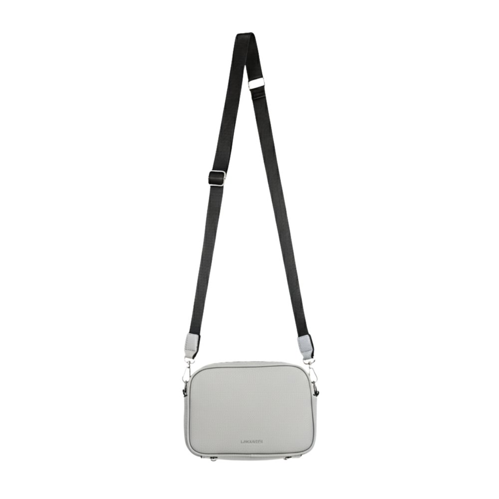 LILY dámska crossbody koženková kabelka Sivá