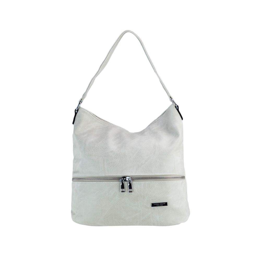 Lara Bags VIVIAN dámska koženková kabelka Béžová