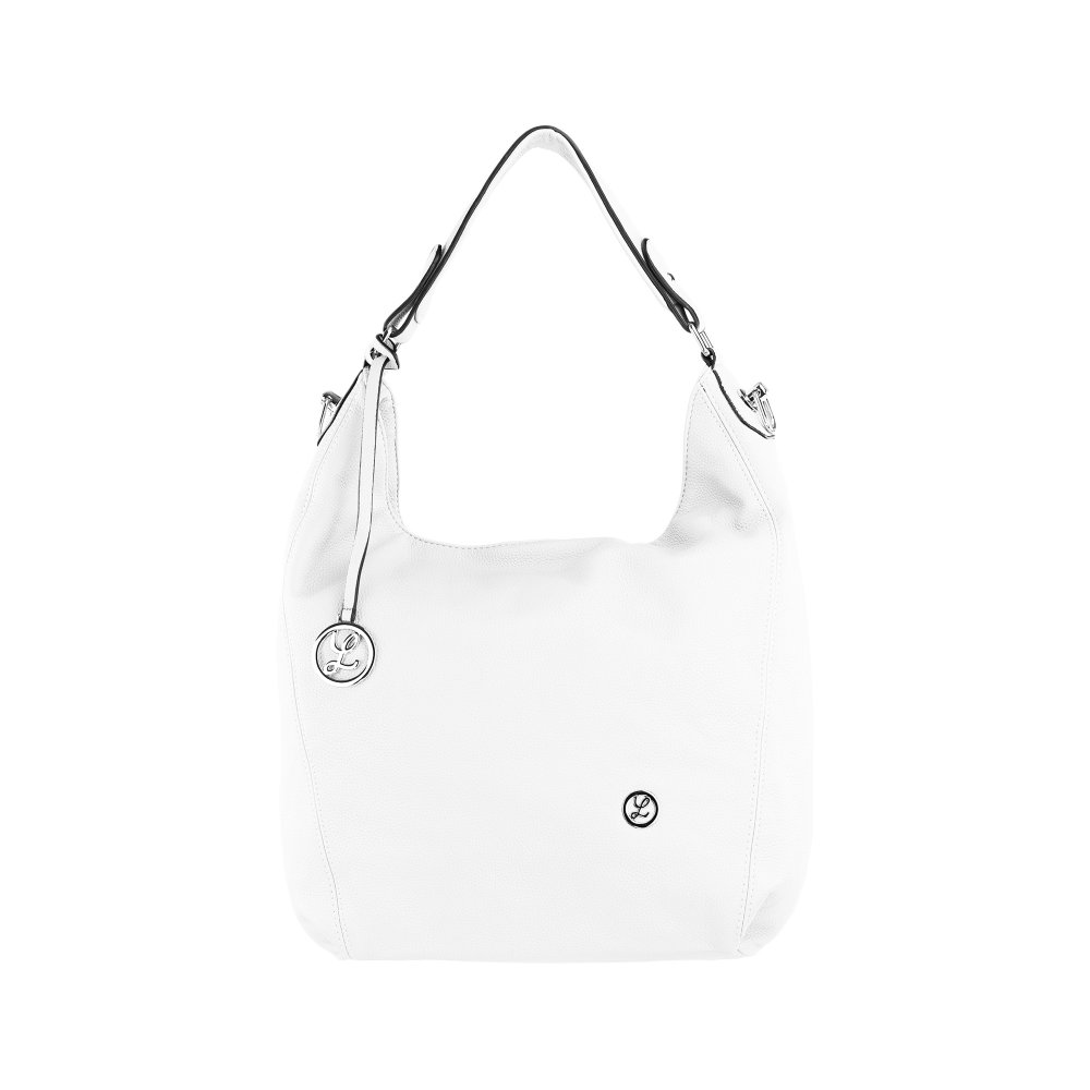 ELSA dámska koženková kabelka Biela