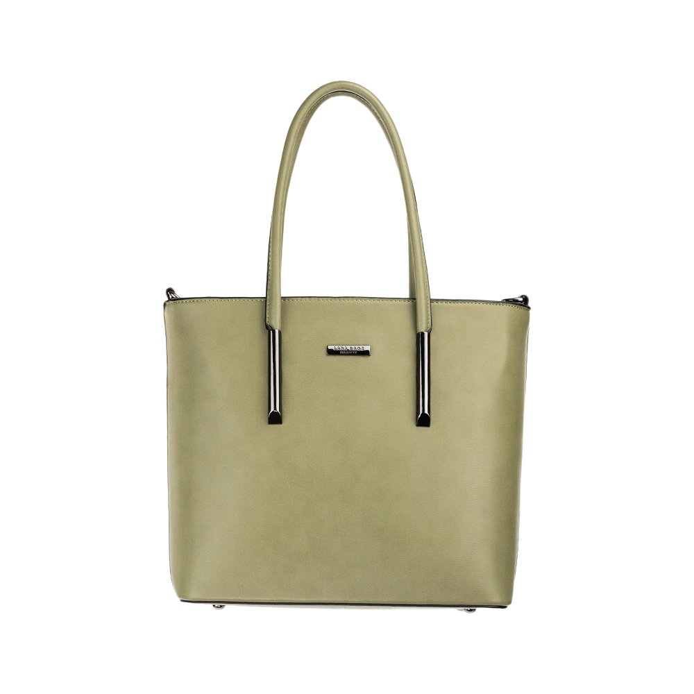 Lara Bags ADEL dámska koženková kabelka olivová