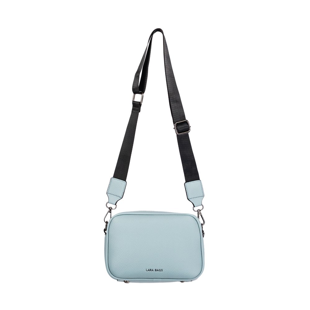 LILY dámska crossbody koženková kabelka Svetlomodrá