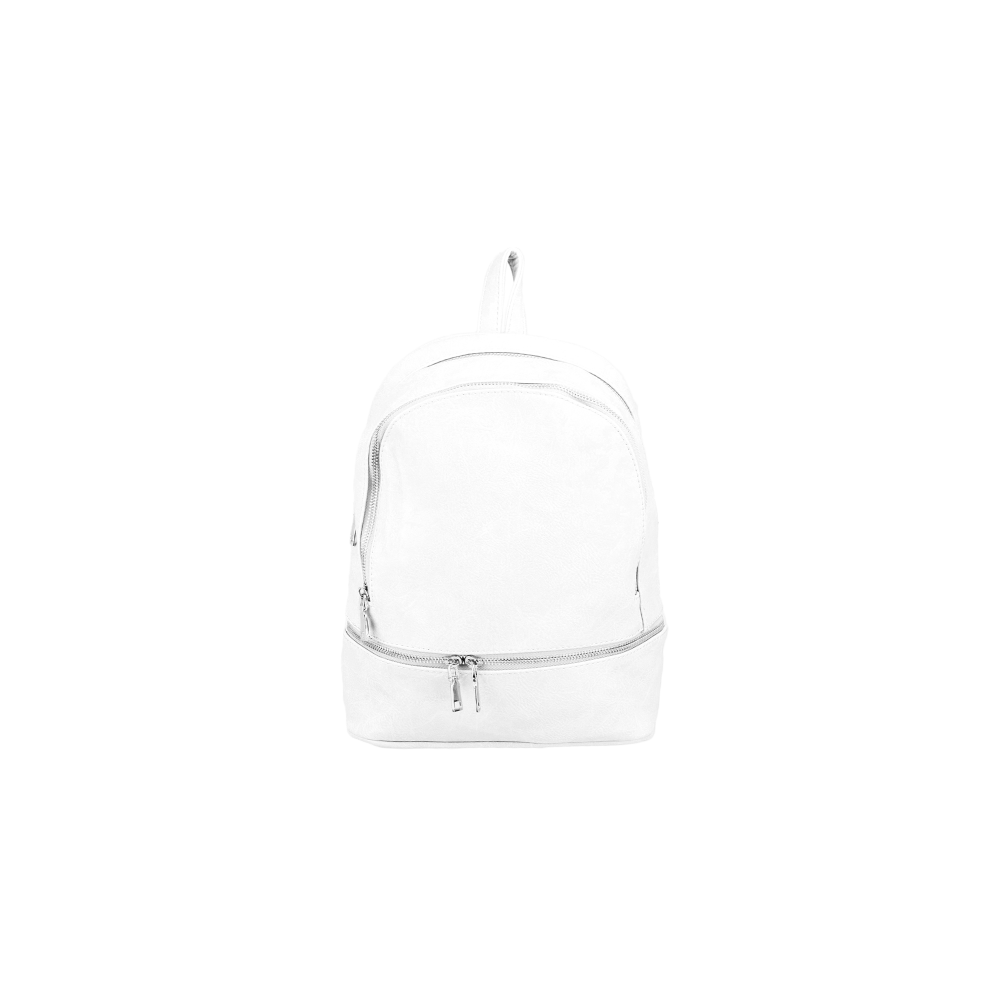 KELLY malý dámsky koženkový batoh Biela