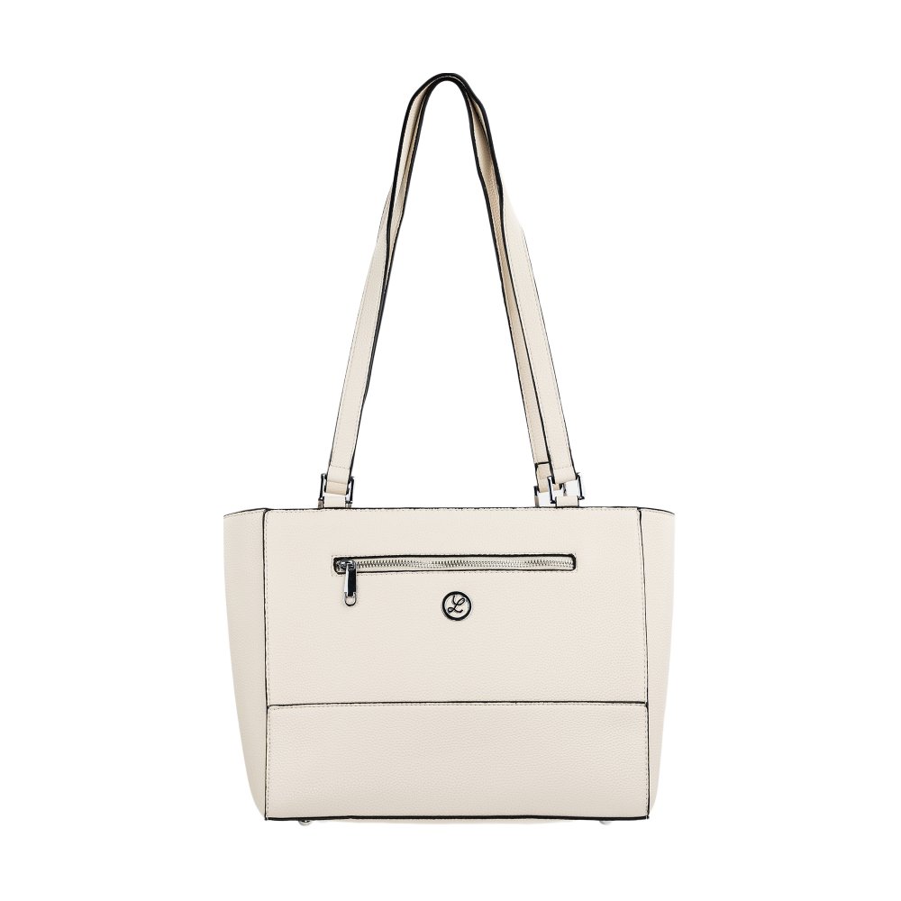 IVY dámska koženková kabelka Béžová