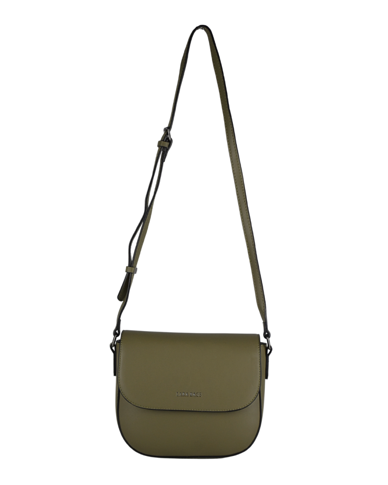 Lara Bags PAOLA dámska crossbody koženková kabelka olivová
