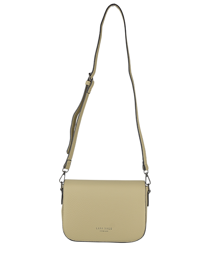 TIMEA dámska crossbody koženková kabelka taupe