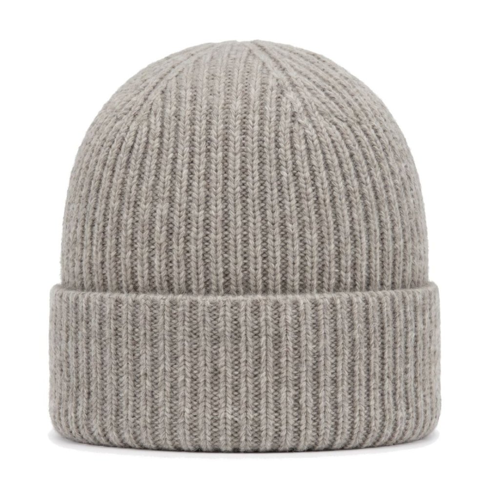PLETENÁ REBROVANÁ ČIAPKA - UNISEX Svetlo sivá