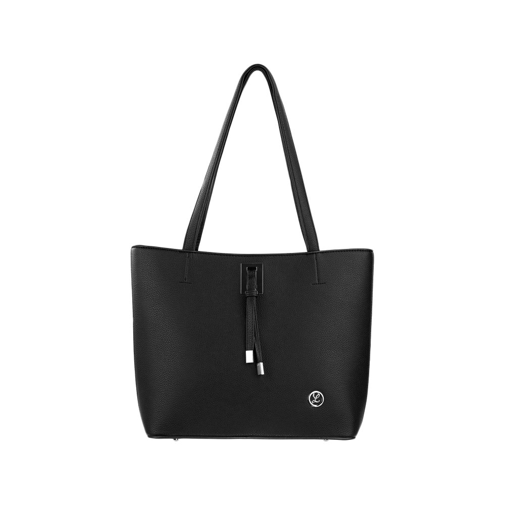 ZORA dámska koženková kabelka Čierna