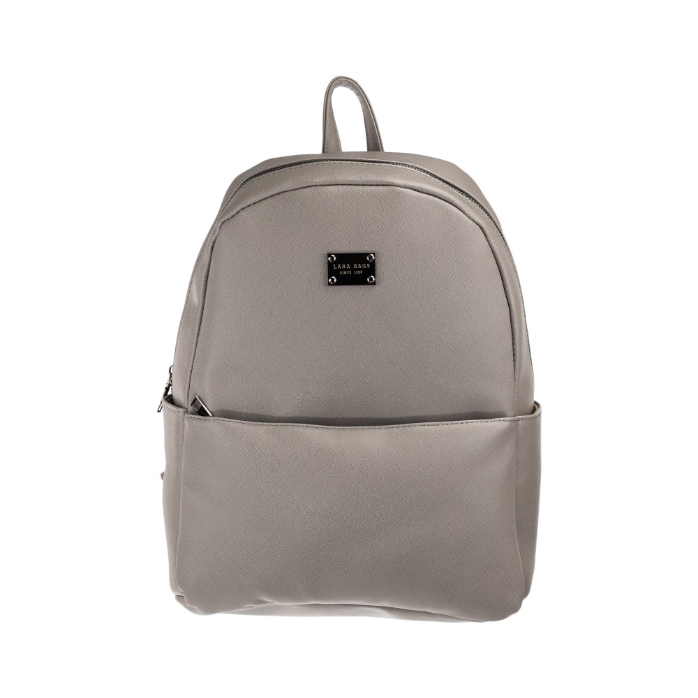 ELYA dámsky koženkový batoh Sivá