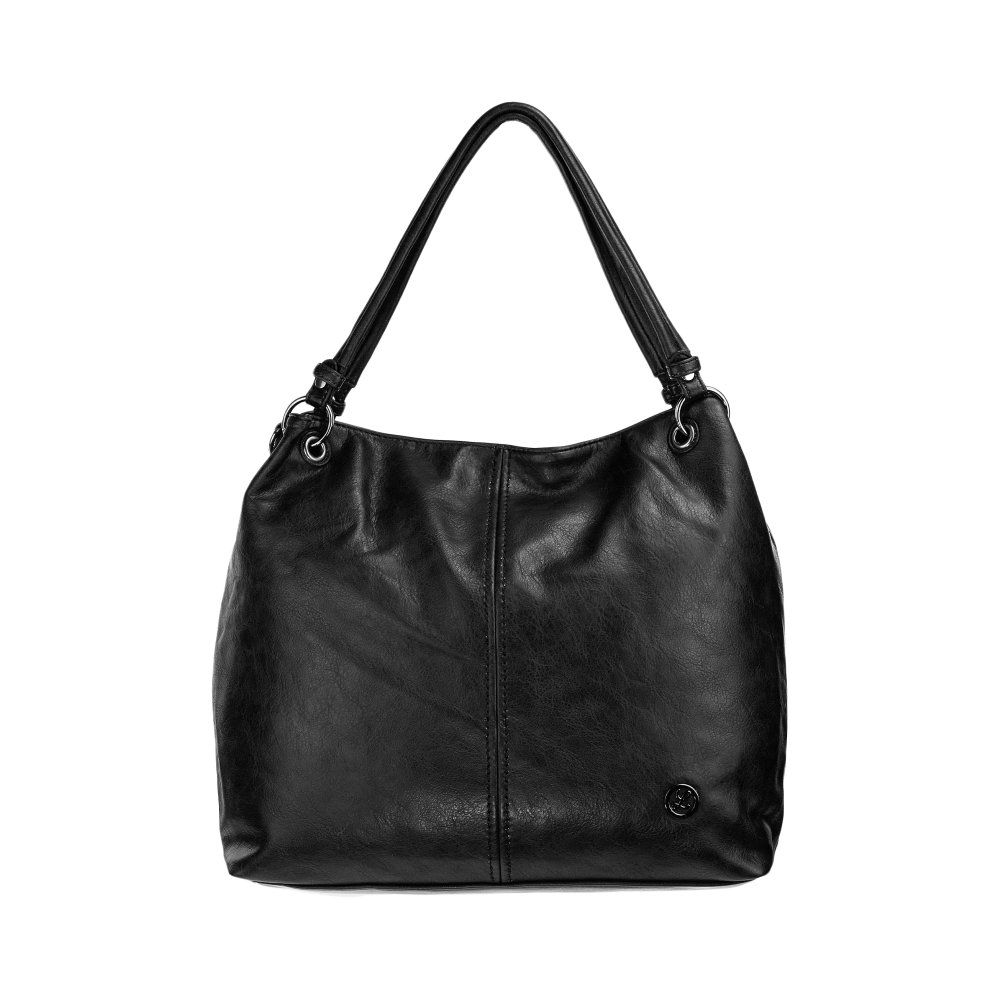 SIERRA dámska koženková kabelka Čierna