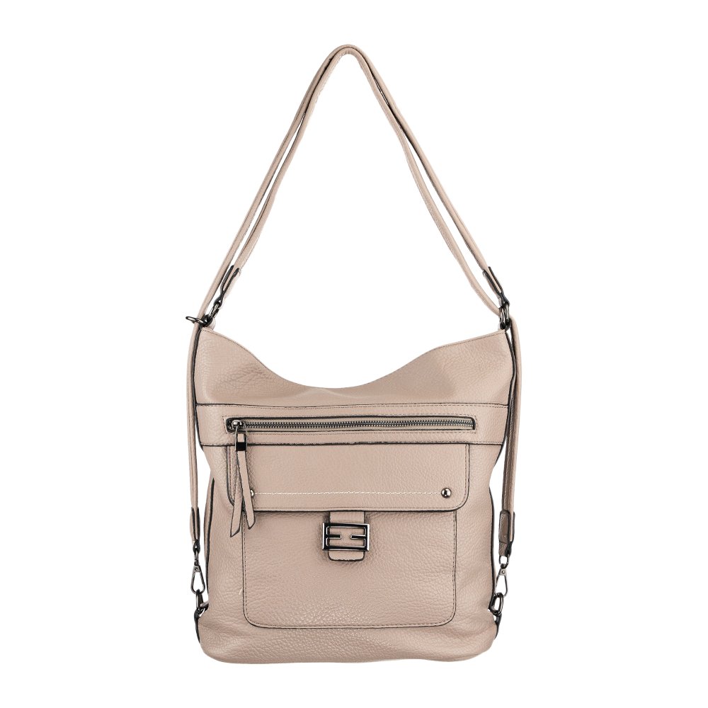 INGE dámska koženková kabelka taupe