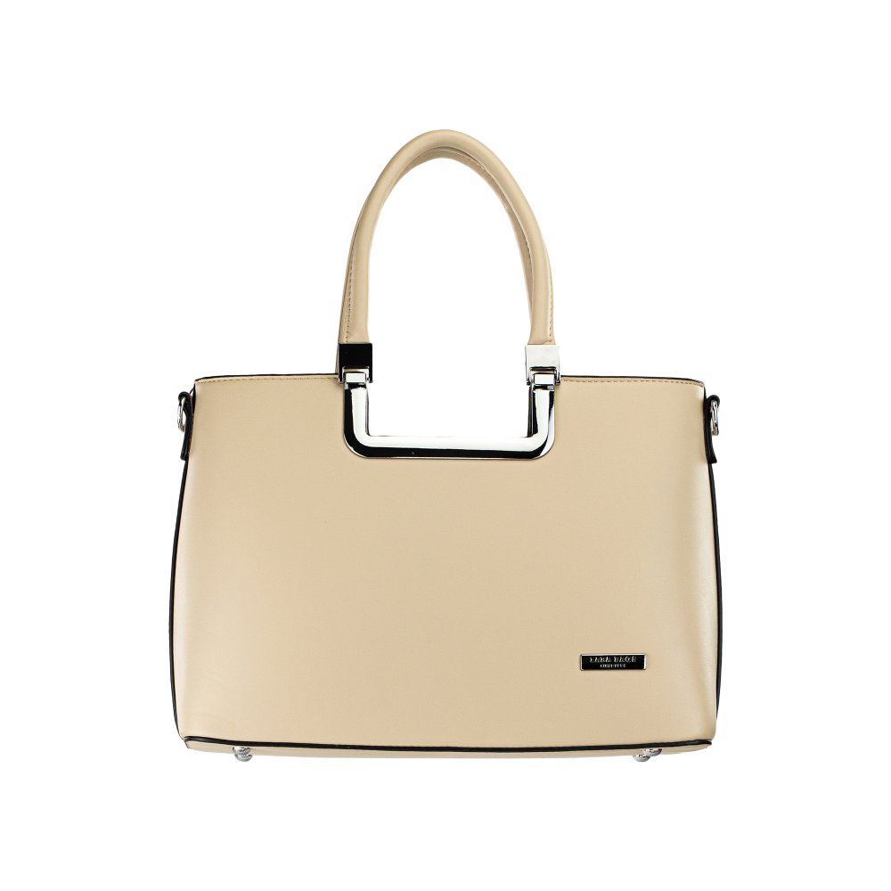 Lara Bags CLAIRE dámska koženková kabelka taupe