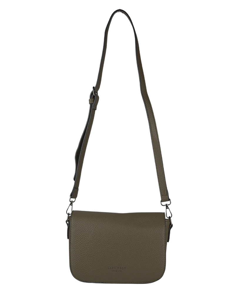 TIMEA dámska crossbody koženková kabelka Tmavosivá