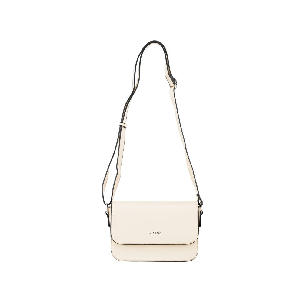 CINDY dámska crossbody koženková kabelka Béžová