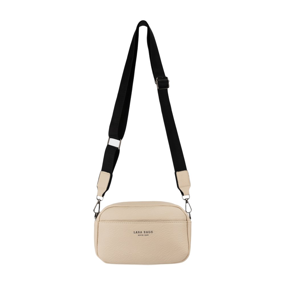 CLARRY dámska crossbody koženková kabelka Béžová