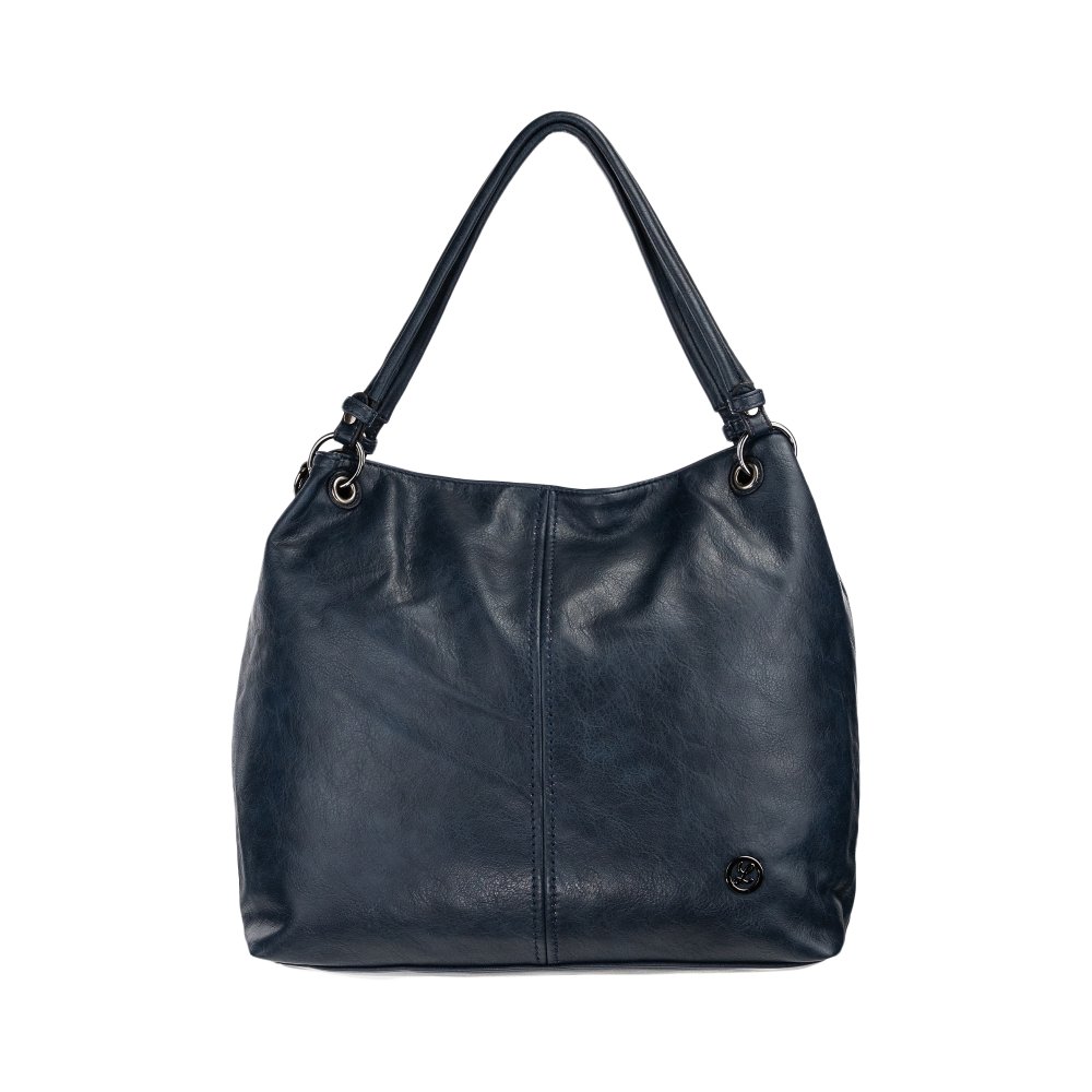 SIERRA dámska koženková kabelka Tmavomodrá