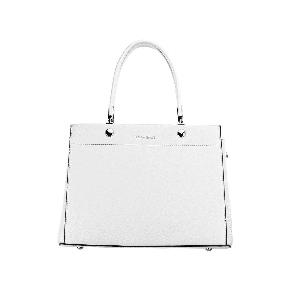 ELINA dámska koženková kabelka Biela