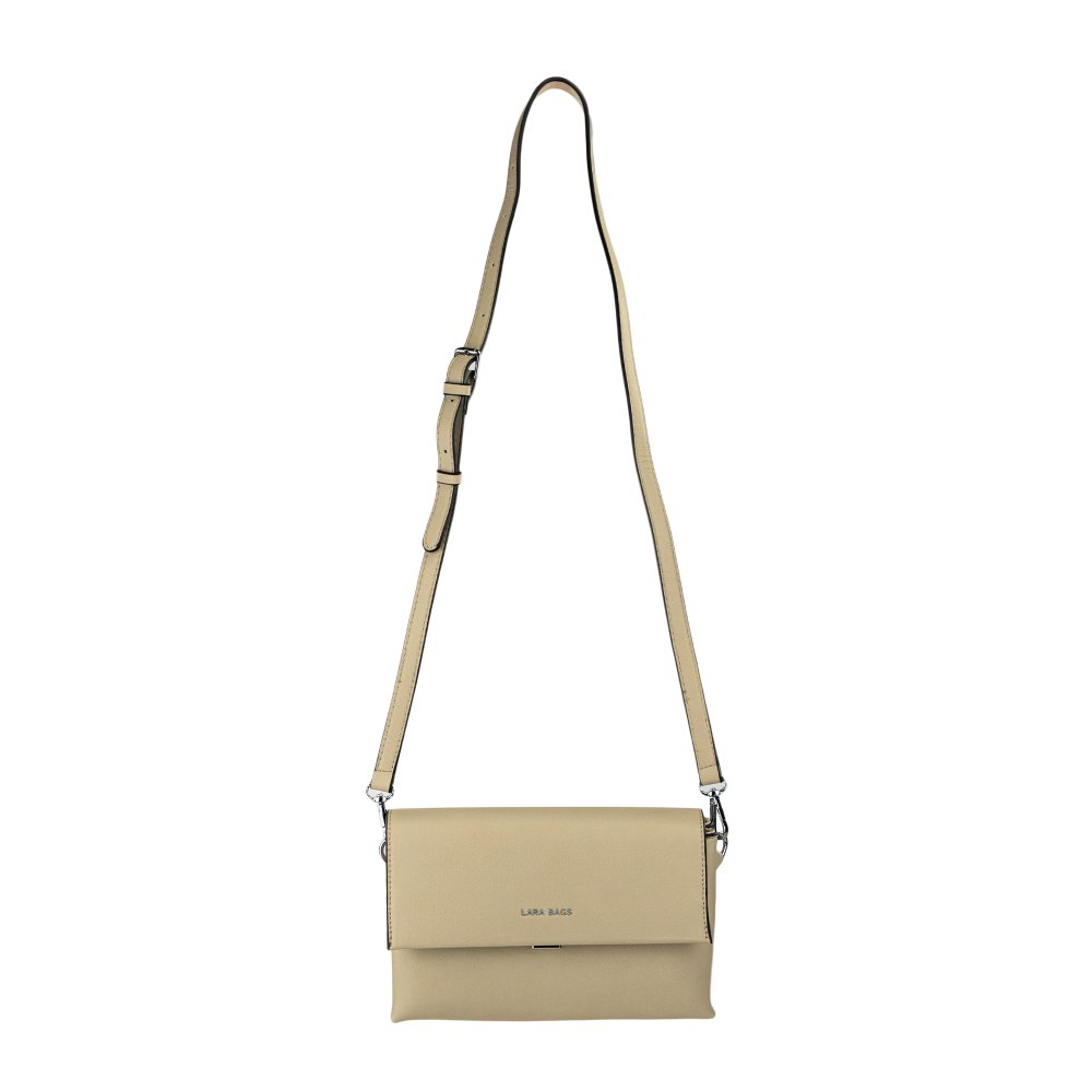 BLANKA dámska crossbody koženková kabelka Béžová