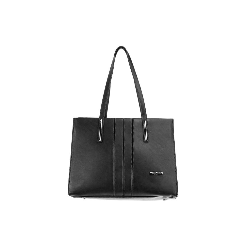 Lara Bags DAISY dámska koženková kabelka Čierna