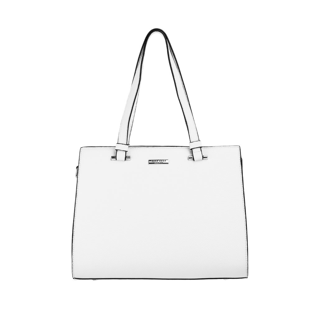 ALESSIA dámska koženková kabelka Biela