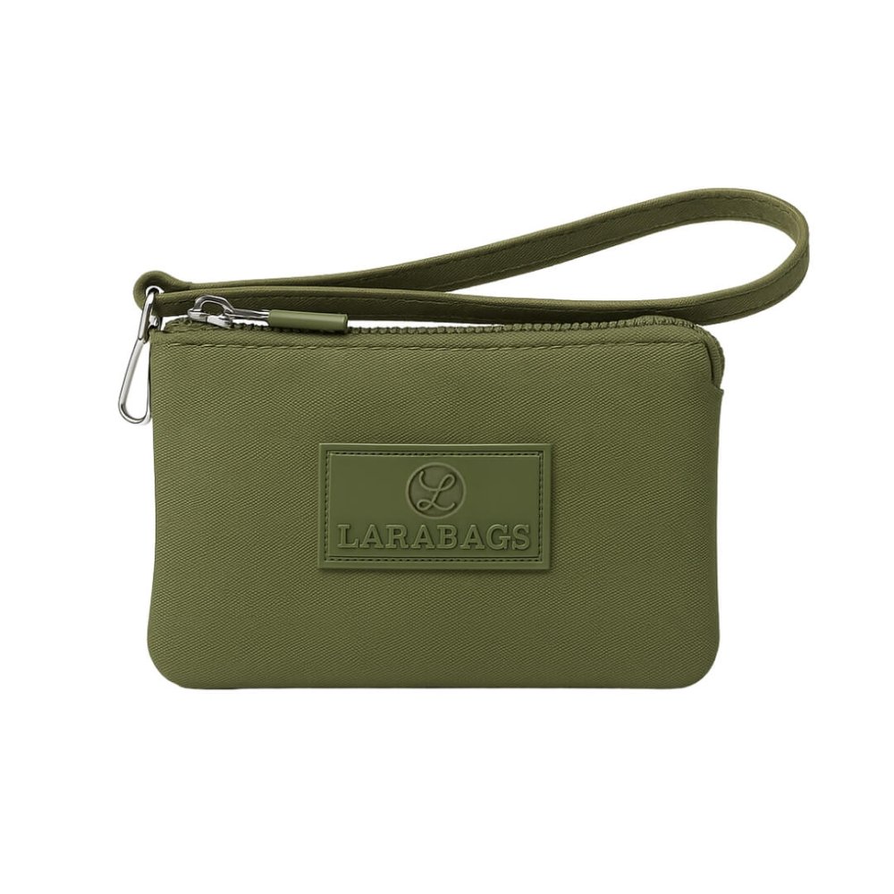 DÁMSKA LÁTKOVÁ PEŇAŽENKA Tmavo zelená