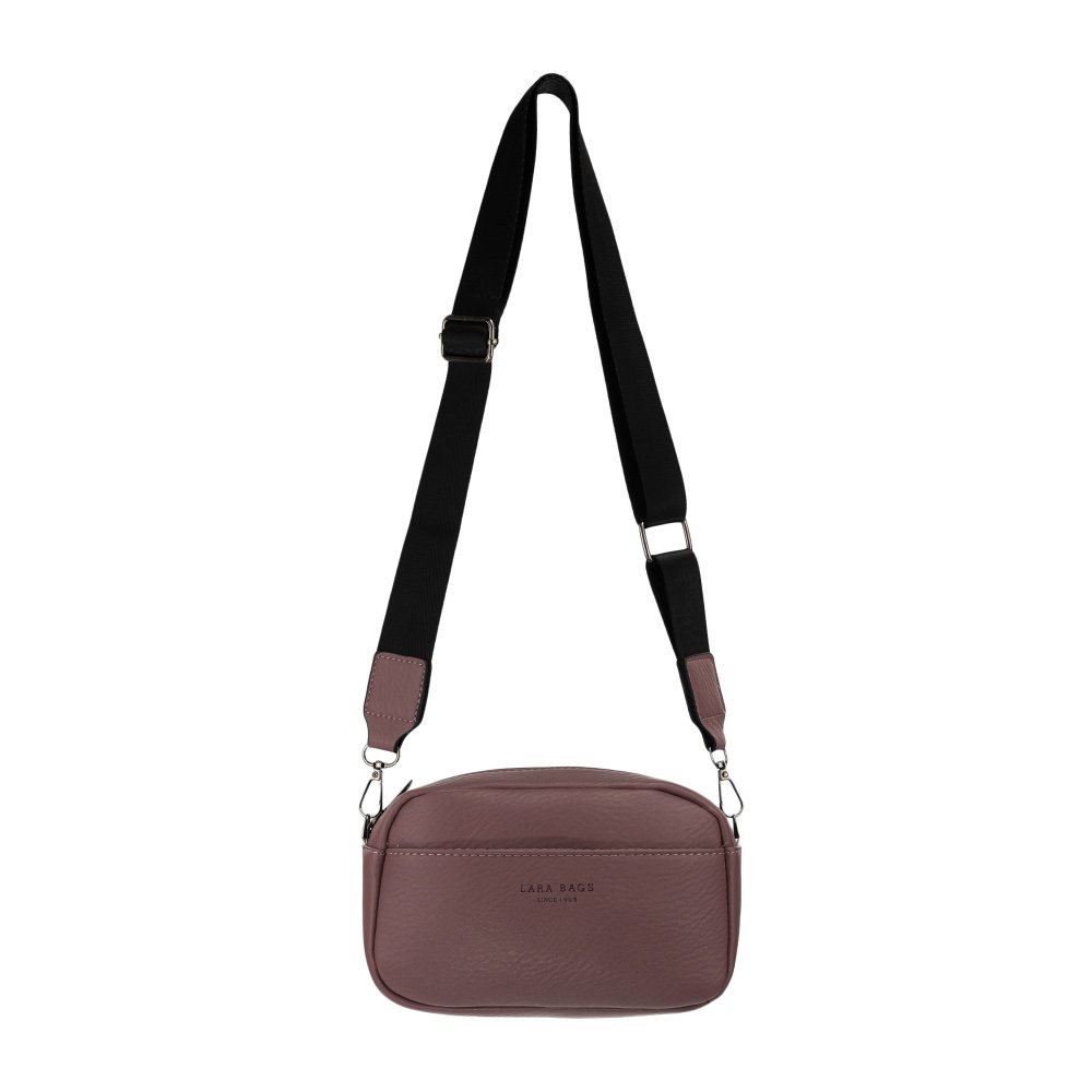 CLARRY dámska crossbody koženková kabelka Púdrová fialová