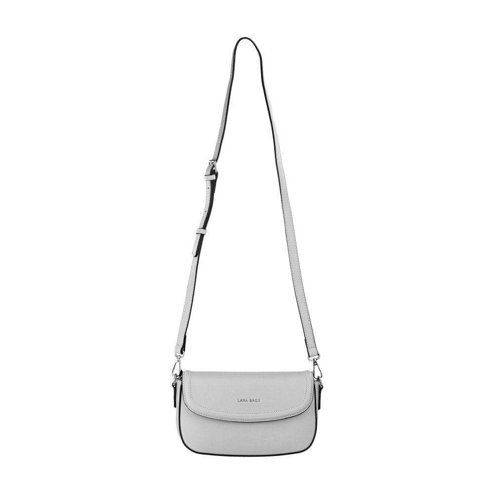 KLARA dámska crossbody koženková kabelka Sivá