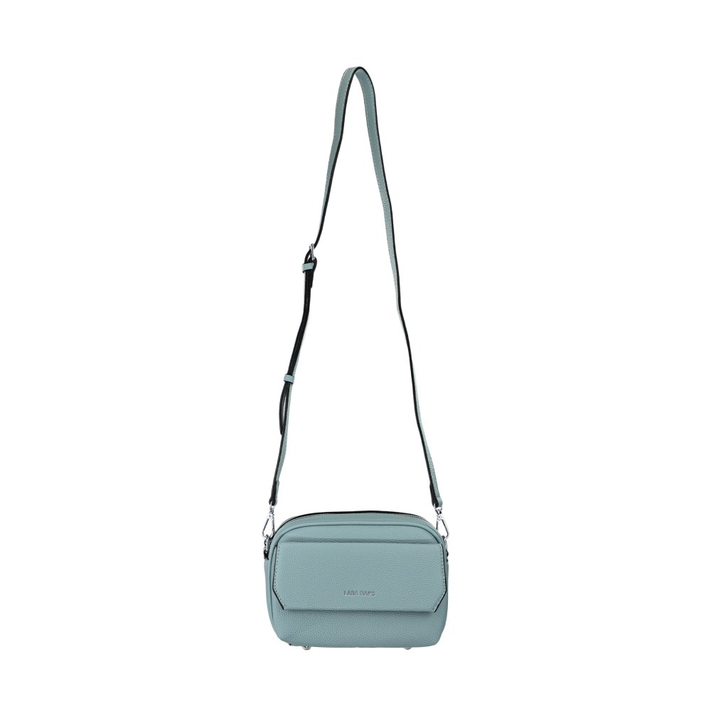 BLANCA dámska crossbody koženková kabelka Svetlomodrá