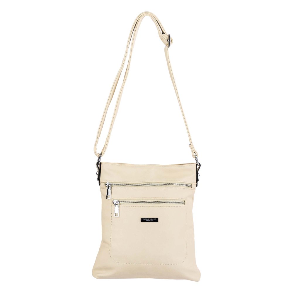 TAMIA dámska crossbody koženková kabelka Béžová