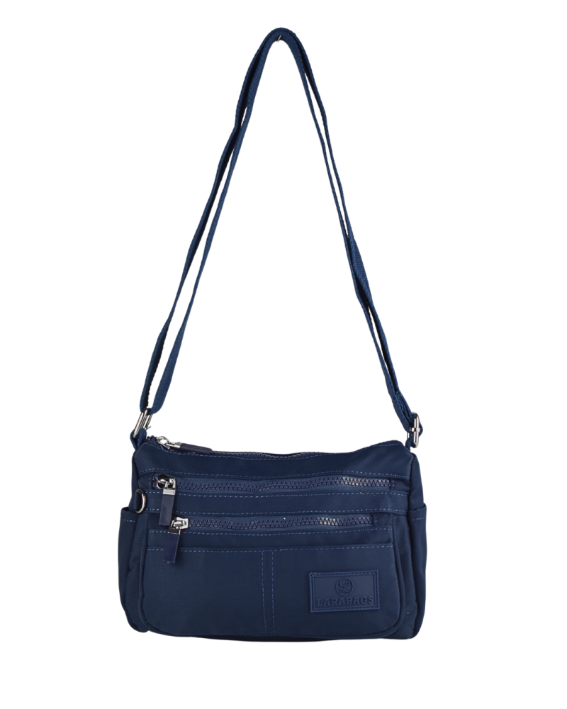 LÁTKOVÁ TAŠKA LARA BAGS Tmavomodrá