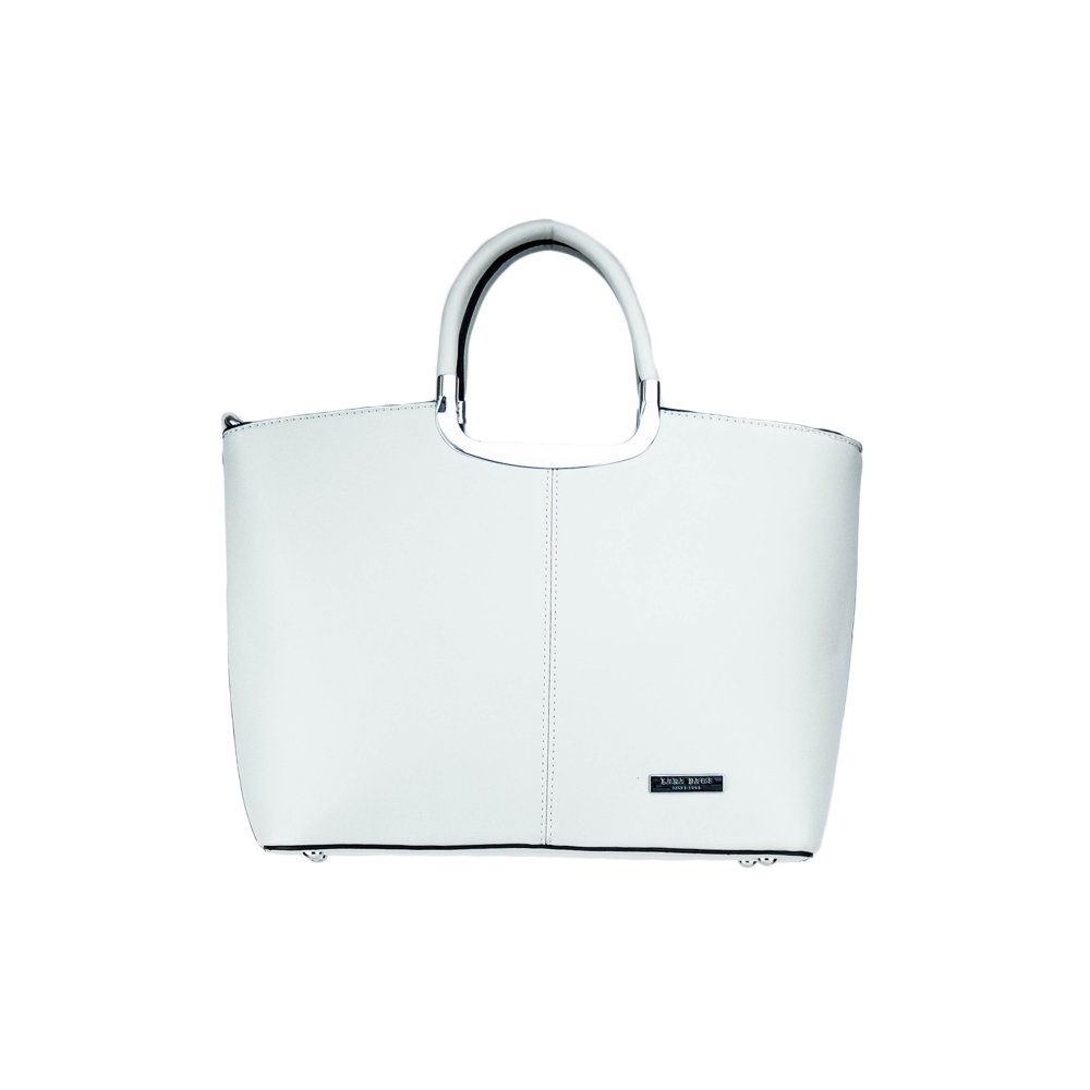 Lara Bags ABBY dámska koženková kabelka Sivá