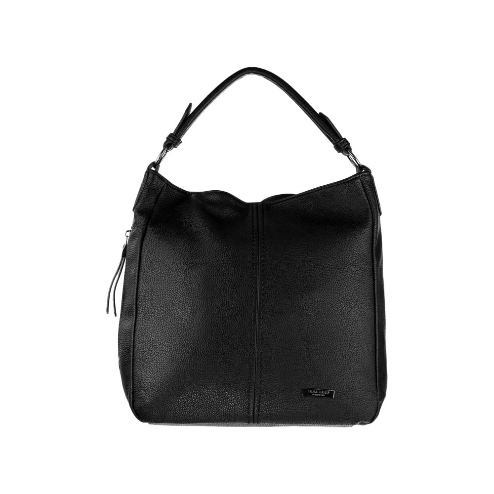 NADIA dámska koženková kabelka Čierna