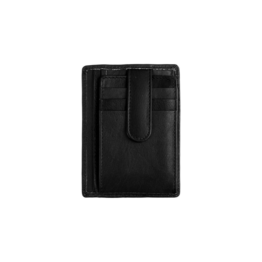 KOŽENÁ PEŇAŽENKA NA KARTY Čierna