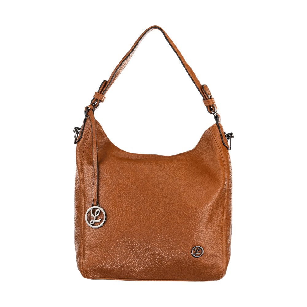 ALICE dámska koženková kabelka Svetlohnedá