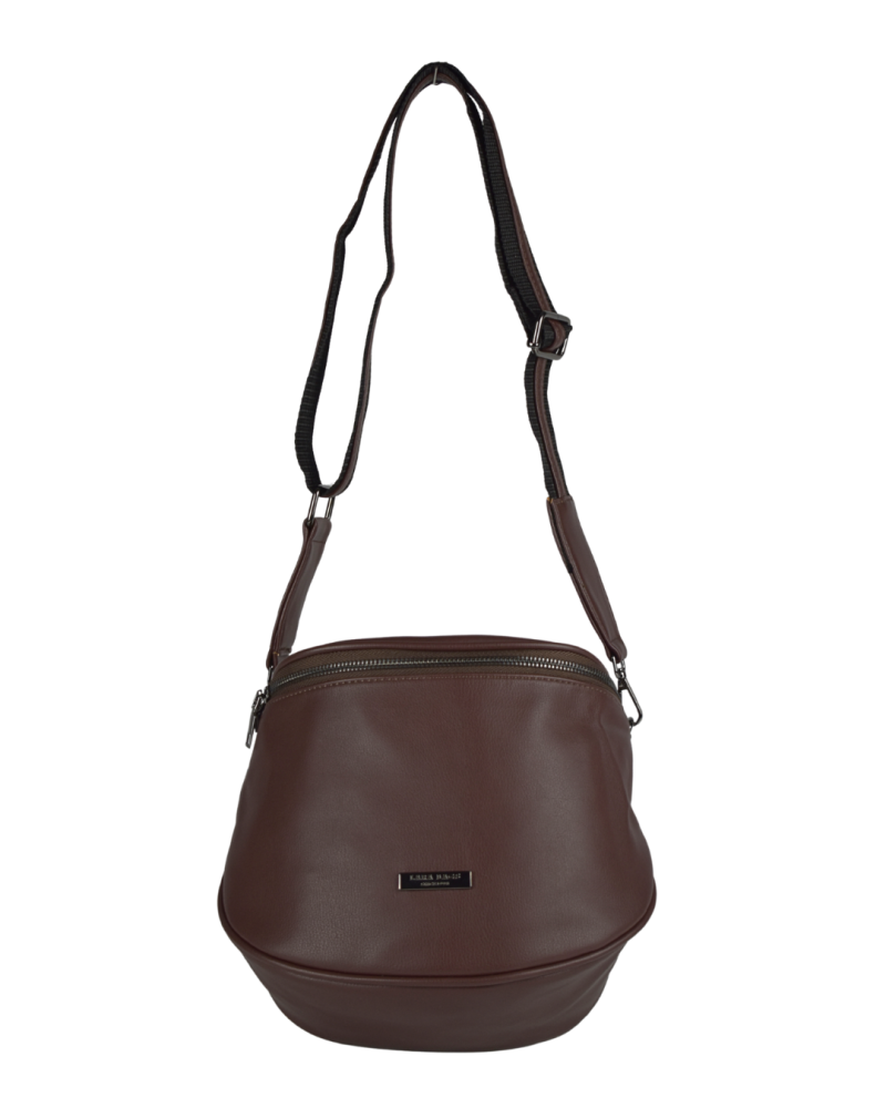 Lara Bags DIANA dámska crossbody koženková kabelka coffee