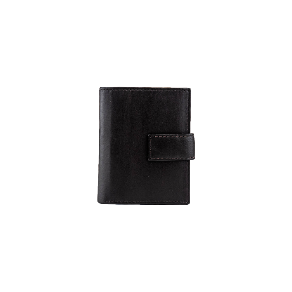 KOŽENÁ PEŇAŽENKA NA KARTY Hnedá