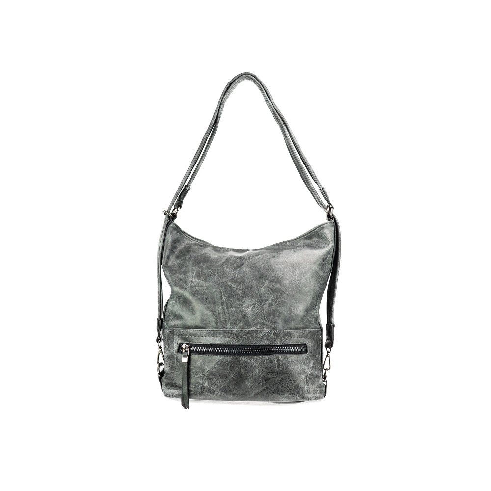 MIA dámska koženková kabelka Tmavosivá