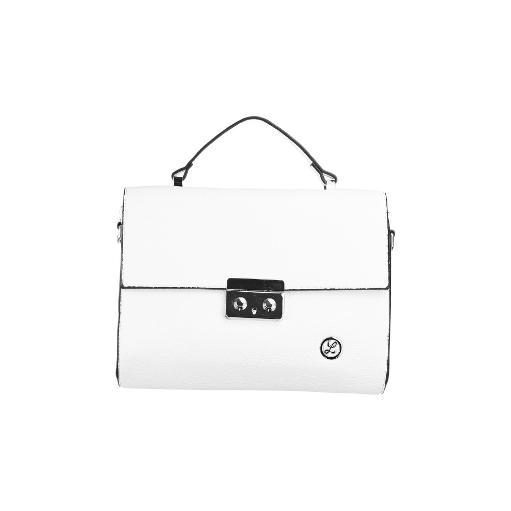 TIANA dámska koženková kabelka Biela