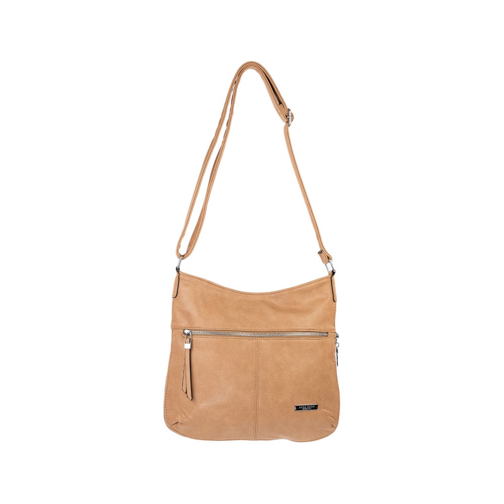 NOEMI dámska crossbody koženková kabelka Khaki
