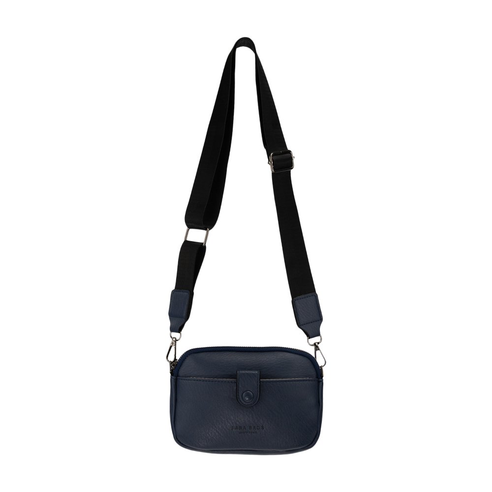 CLARRY dámska crossbody koženková kabelka Tmavomodrá