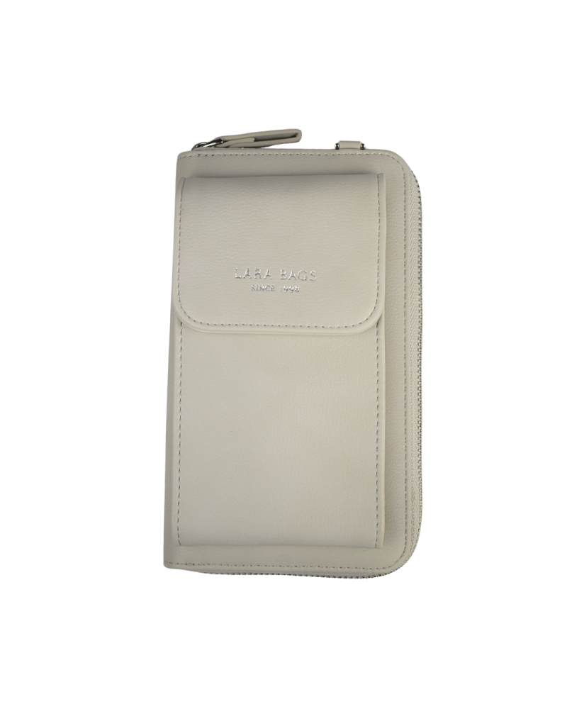 DÁMSKA PEŇAŽENKA A PÚZDRO NA MOBIL Svetlo sivá