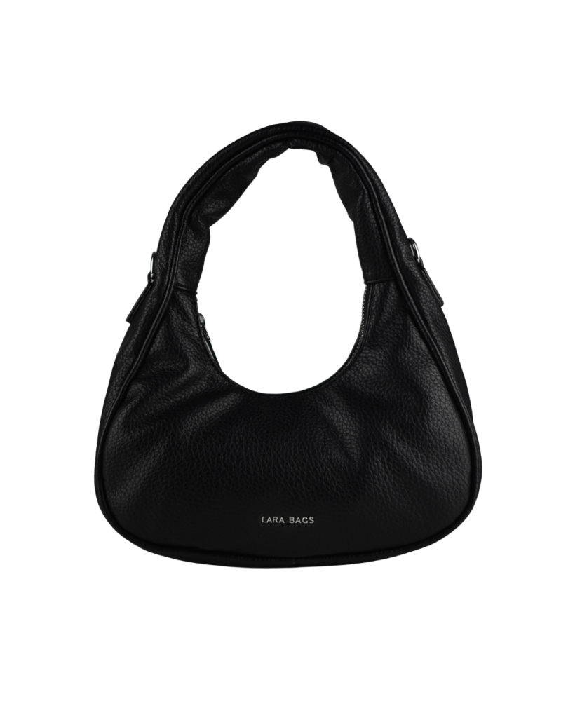 LARISA dámska koženková kabelka Čierna