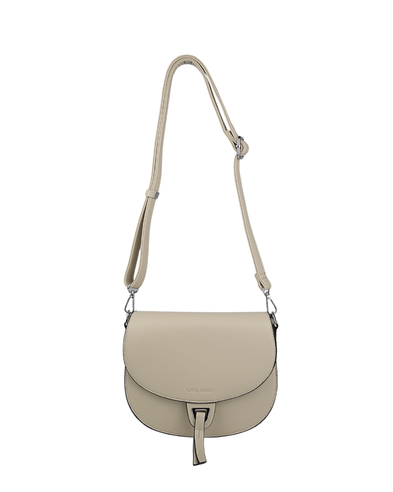 LANA dámska crossbody koženková kabelka taupe