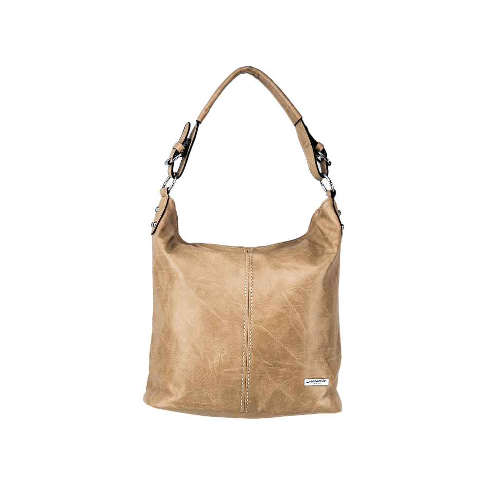 Lara Bags VIOLET dámska koženková kabelka Khaki