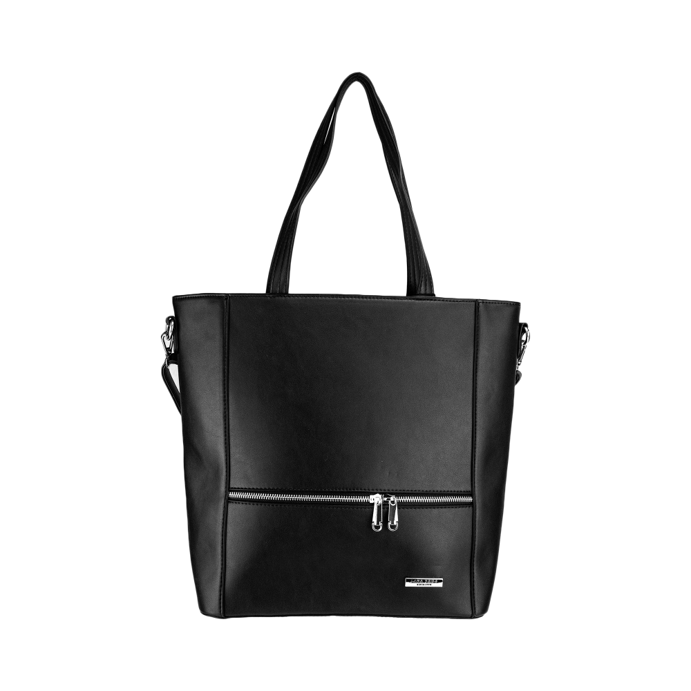 LIZZY dámska koženková kabelka Čierna