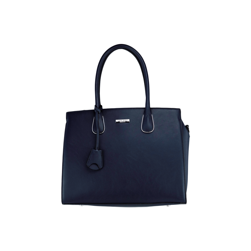 ELISA dámska koženková kabelka Tmavomodrá