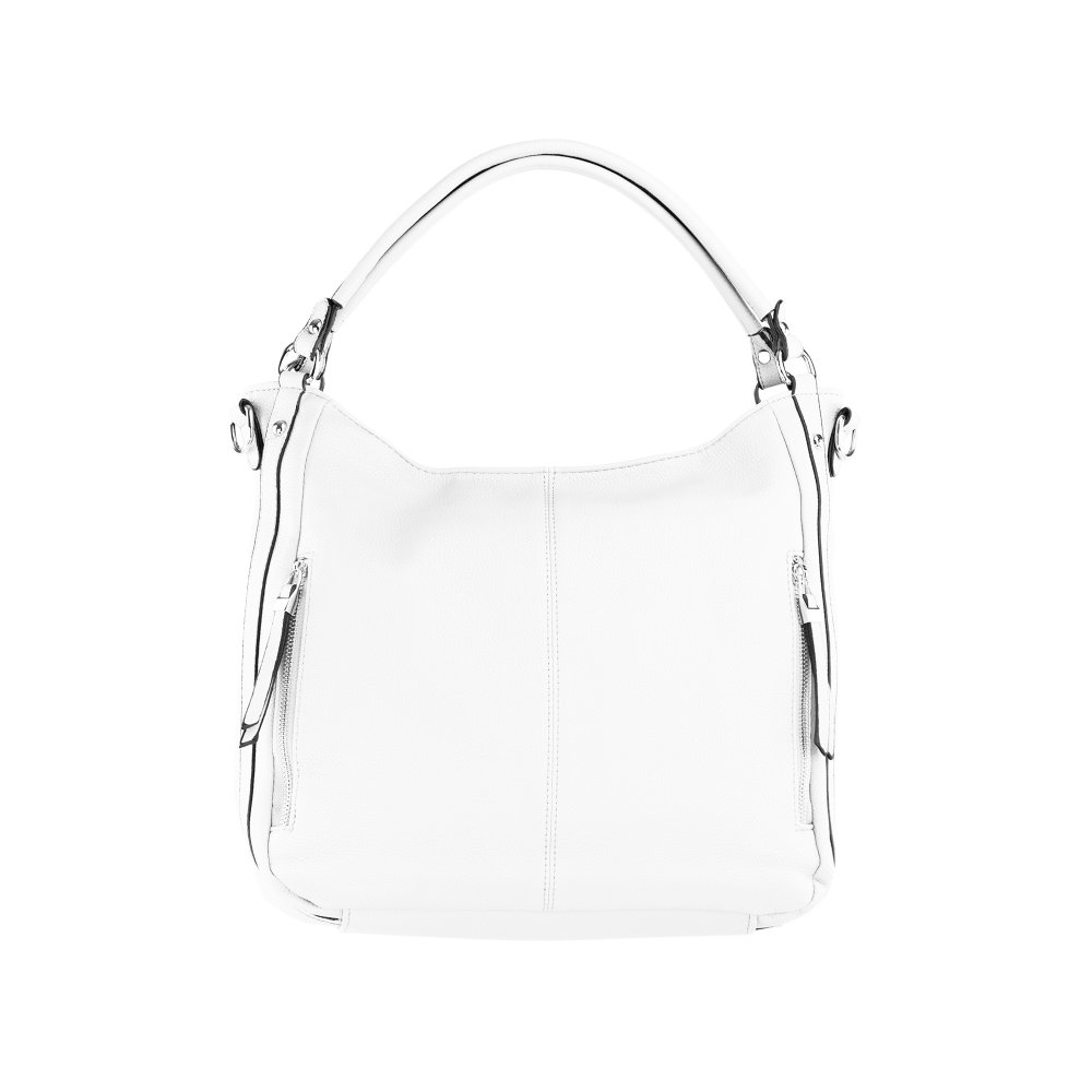 SASHA koženková kabelka Biela